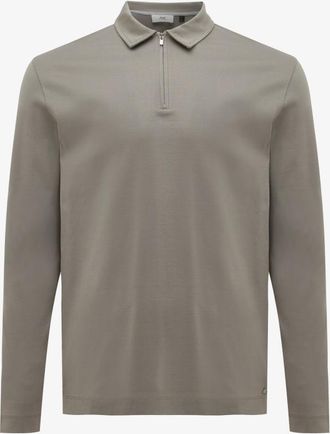 Gentiluomo Half Zip Longsleeve Polo | Bruin