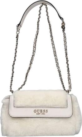 Guess Mileva Schoudertas - Dames - Schoudertassen - Wit - ONE Size - Leer - Tassen