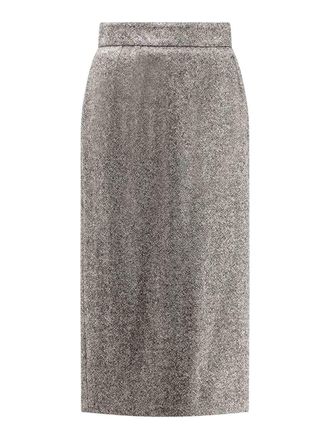 Dolce & Gabbana Midi Pencil Skirt In Virgin Wool