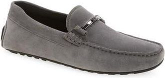 BOSS Noel Driving Shoe in Medium Grey at Nordstrom Rack, Size 12Us / 11Uk