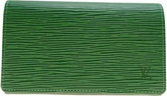 Louis Vuitton Epi Borneo Green Galle Epi Leather Wallet (Bi-Fold) (Pre-Owned)