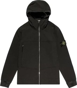 Stone Island Badge Logo Shell Jacket Black 7515Q0122-V0029