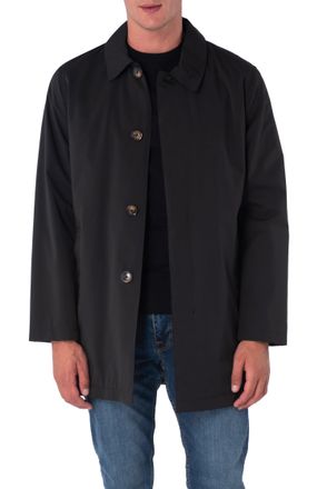 Harry Brown London Mens Black Single Breasted Trench Coat - Size X-Large
