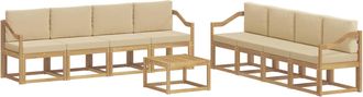 vidaXL Conjunto De Sof&aacute;s De Exterior 9 Uds. Y Beige Vidaxl