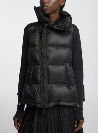 sacai Womens Asymmetrical Puffer Jacket vest