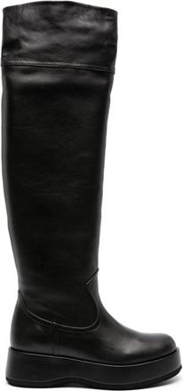 Paloma Barcel&oacute; Roy Platformlaarzen - Dames - Hoge Laarzen - Zwart - 38 EU - Schoenen