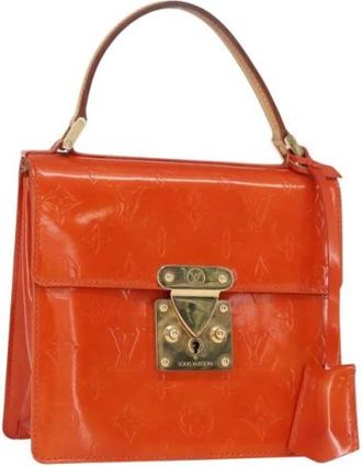 Louis Vuitton Pre-owned Vintage Handtas - Dames - Vintage Handtas - Oranje - ONE Size - Leer - Vintage