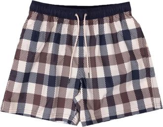 Aquascutum Iconische Club Check Zwemshorts - Heren - Strandmode - Veelkleurig - L - Nylon - Badmode