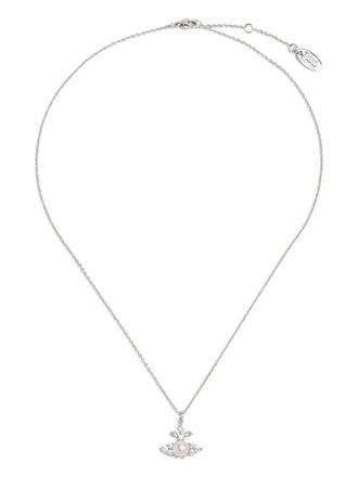 Vivienne Westwood Feodora orb pearl necklace - Silver