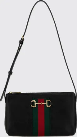 Gucci Mini borsa a tracolla Horsebit Web in pelle con dettaglio Web