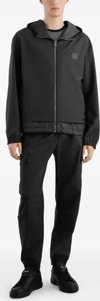 Dolce & Gabbana Koolstof Stretch Wolmix Jas
