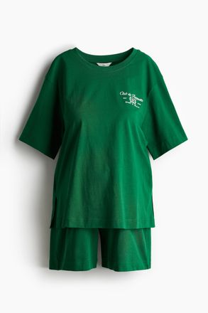 H&M MAMA Zweiteiler aus Jersey - Gr&uuml;n/Club De Raquette