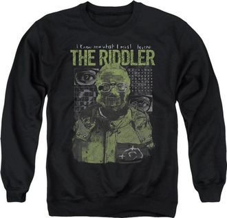 Gildan The Batman (2022) Riddler Illustration Adult Crewneck Sweatshirt