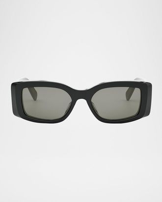 Celine Men & apos;s Triomphe Rectangular Acetate Sunglasses