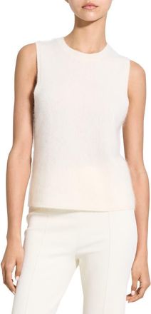 Theory Cashmere Sleeveless Sweater in Ivory at Nordstrom, Size Medium