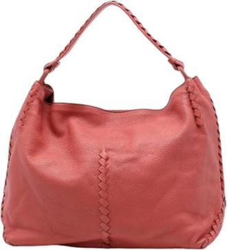 Bottega Veneta Pre-owned Hobo Bag - Dames - Vintage Schoudertas - Rood - ONE Size - Leer - Vintage