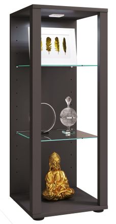 ebuy24 Ebuy24 - Vitrina De Vidrio Vcm De Pie Vitrina De Vidrio Con Vidrio De Seguridad Esg Dimensiones Aprox. Al. 90 X An. 35 X P. 35 Cm Soporte Vitrina Vidr