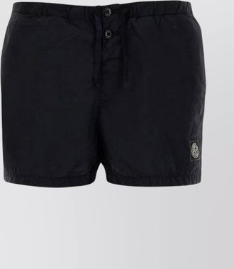 Stone Island back pocket swim trunks