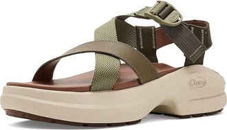 Chaco Cushform Womens Sandals Olivine : 11 B - Medium, Leather