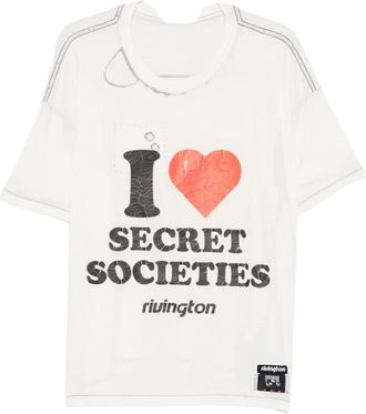 RRR123 Ss 92 T-shirt - Heren - T-shirts - Wit - XL - Katoen - Tops