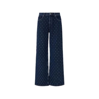 Liu Jo Wide Jeans - Dames - Jeans - Blauw - Maat: W26 Katoen