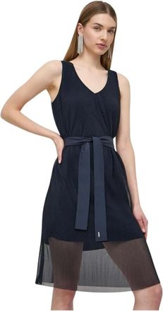 A|X Armani Exchange Dames, Jurken, Blauw, Maat: XL Polyamide
