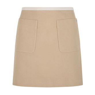 Maison Kitsun&eacute; Short Skirts, female, White, Size: XS Patch Pocket Mini Skirt