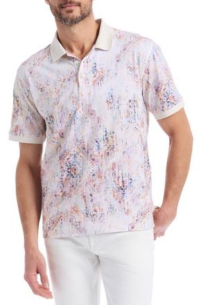 Robert Graham Ryton Cotton Polo in Oatmeal at Nordstrom, Size Xxx-Large
