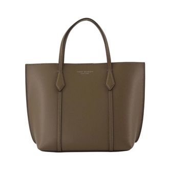 Tory Burch Tory Burch, Tote Bags, female, Green, Size: ONE SIZE Small Perry Tote