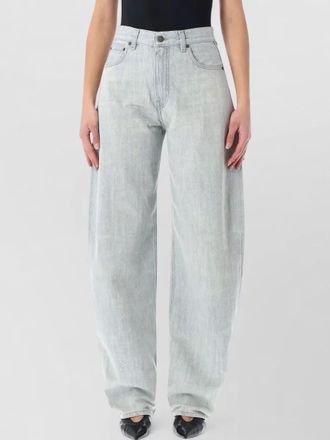 Haikure denim mid-rise balloon-leg tapered jeans