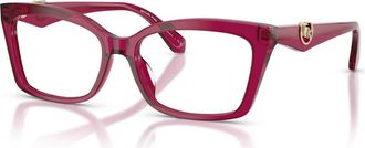 Michael Kors 53mm Rectangle optical glasses in Violet at Nordstrom