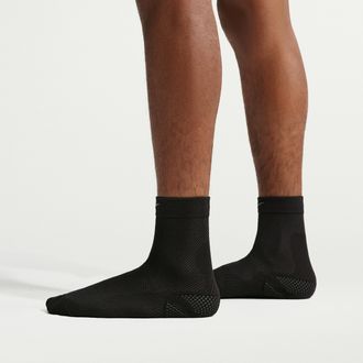 Nike Unisex Run Lightweight Running Micro-Crew Socks (1 Pair) in Black | IB6114-010
