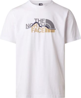 The North Face Mountain Line Short Sleeve Tee T-Shirt f&uuml;r Herren | wei&szlig;