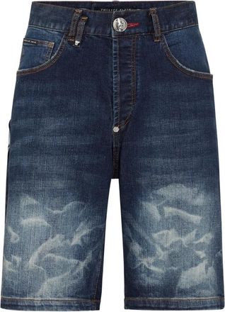 Philipp Plein Denim Shorts Formentera Fit - Heren - Denim shorts - Blauw - W28 - Denim - Korte Broeken