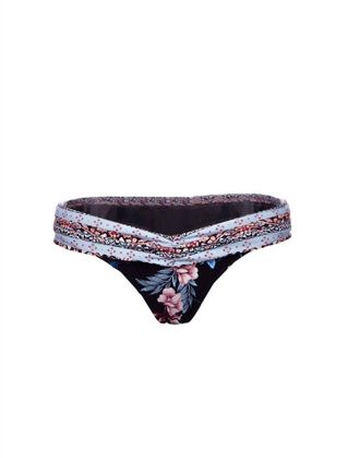 Seafolly Water Garden V High Cut Bottom In Black
