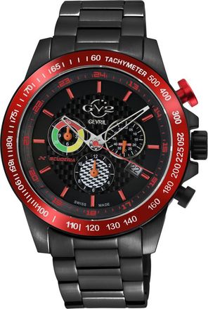 Gevril Group Scuderia Black Dial Mens Watch 9925B