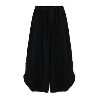 Comme Des Gar&ccedil;ons Wol wijde broek - Heren - Broeken - Zwart - Maat: M Wol