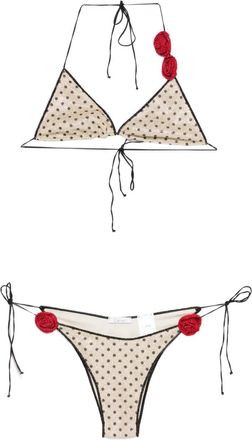 Os&eacute;ree Bikini a fiori - Toni neutri