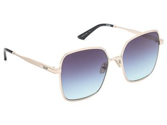 Quay 5th Ave Fashion Sunglasses Brushed Gold/Black, Metal Frames/Polycarbonate