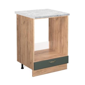 Vicco Armario Para Horno Empotrado Fame-line, Verde Dorado Casa De Campo, 60 Cm, Et M&aacute;rmol Vicco