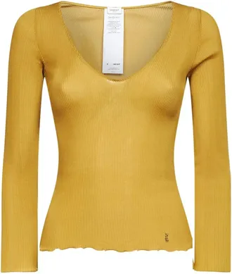 Saint Laurent Mujer, Jerseys, Amarillo, Talla: S