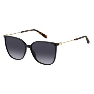 Tommy Hilfiger Ronde zonnebril (Zwart)