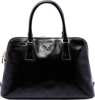 Prada Pre-owned Prada Medium Saffiano Vernice Promenade Satchel Ladies 0FLKR5A6QVH1E10A