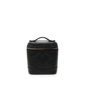 Chanel Pre-owned Vanity Bag - Dames - Pre-owned - Zwart - Maat: ONE Size Leer