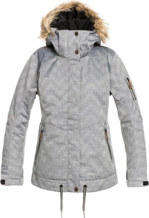 Roxy Snowboardjacke ROXY Meade, Damen, Gr. L, true schwarz, wei&szlig;, 100% Polyester, Jacken Snowboardjacke