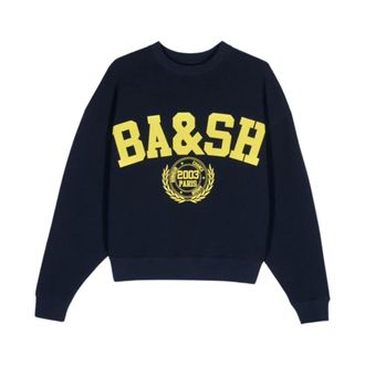 BA&SH Hoodies & sweatvesten, Dames, Blauw, M, Benjamin Sweatshirt