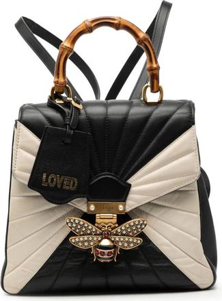 Gucci Pre-owned Backpacks, female, Black, Size: ONE SIZE Pre-owned Leather Backpack