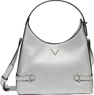 Guess Rosalba Mini Schoudertas - Dames - Handtassen - Grijs - ONE Size - Polyester - Tassen