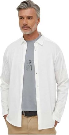 A|X Armani Exchange Heren, Overhemden, Beige, Maat: XL Katoen