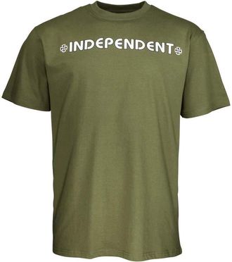 Independent Truck Co Bar Cross T-Shirt Army Green Small